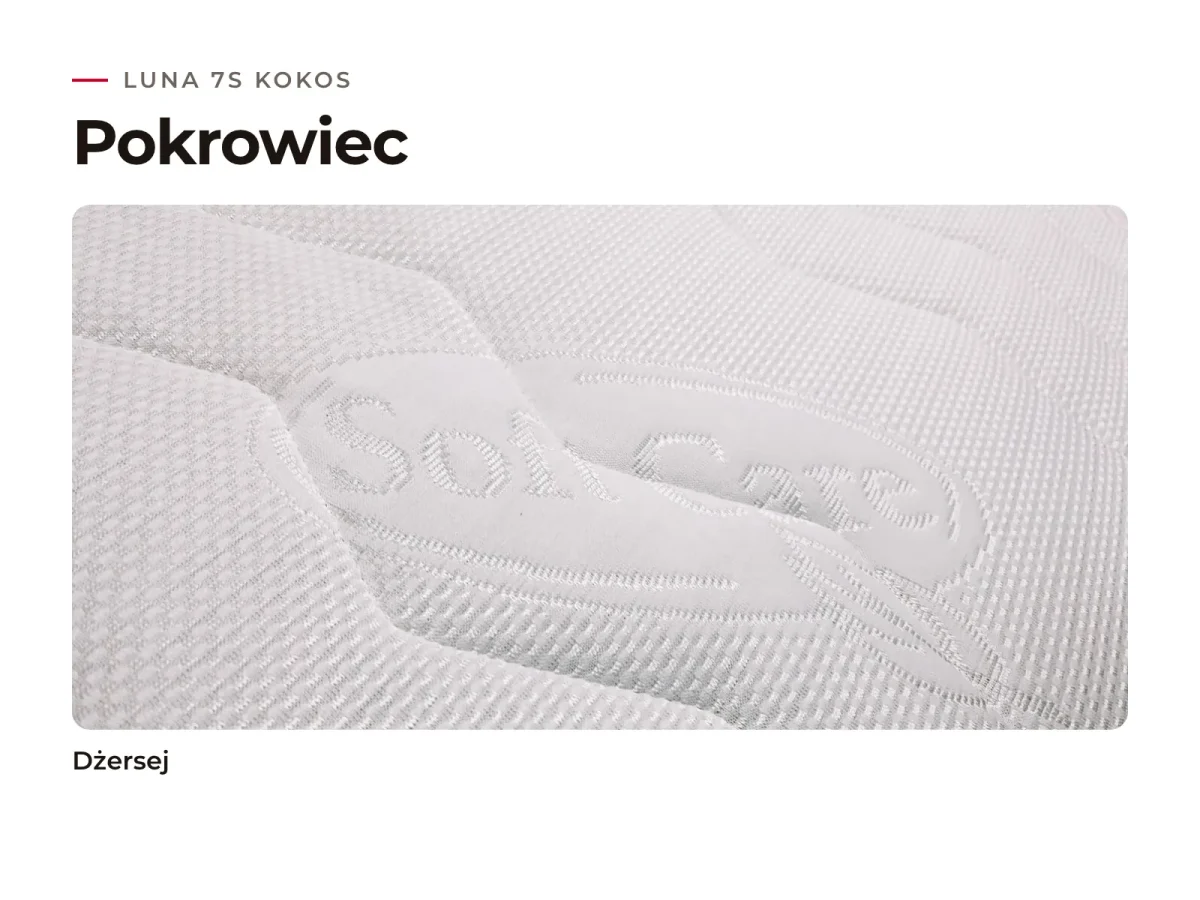 Materac Luna 7s Kokos: tkaniny pokrowca do wyboru
