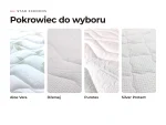 Materac Star 2XKokos: tkaniny pokrowca do wyboru
