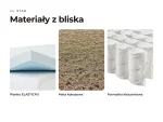 Materac Star: materiały warstw z bliska