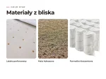 Materac Gold Star: materiały warstw z bliska